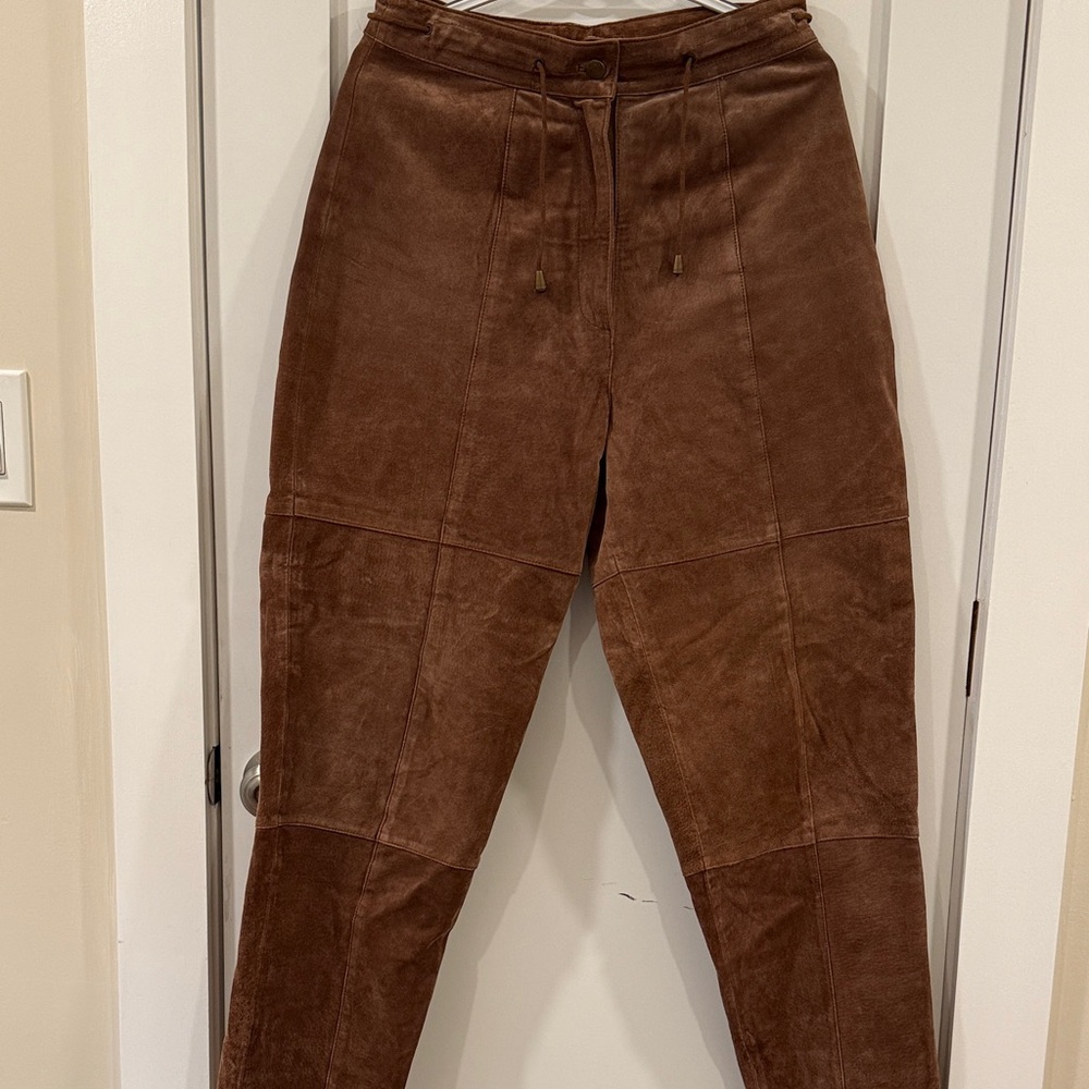 Women’s Brown Suede Pants